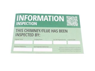 Atom This Chimney/Flue Has Been Inspected By Label (Pk10)