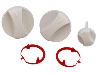 Vaillant 0020074963 Control Knob Grey - Pack of 3 - ecoTEC Plus/ecoTEC Pro