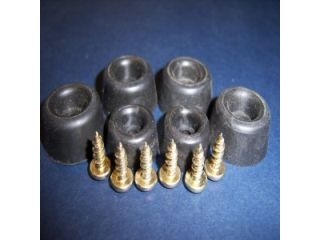 ISAS E565967 BEECHWOOD SEAT & COVER BUFFERS - SET OF 6