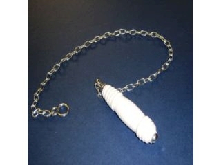 ISAS S4480AA BLOOMSBURY HIGH LVL CSTRN LVR CHAIN & PLL CHRME WHTE BRRL