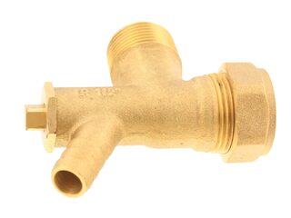 OSO 250445 ELBOW/DRAIN COCK 3/4 INCH MI X 22MM