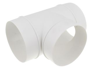 AIRFLOW RR-TEE100 100MM ROUND T PIECE TO CONNECT ROUND DUCTING