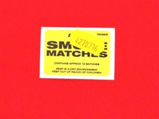 REGIN REGS05 SMOKE MATCHES (BOX OF 12)
