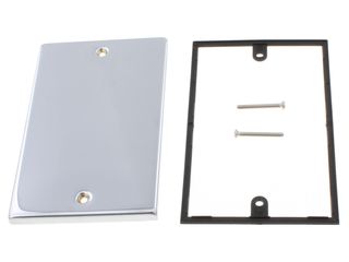 DECO VPCH061 2 GANG BLANK PLATE - POLISHED CHROME