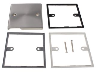 DECO VPSC060 1 GANG BLANK PLATE - SATIN CHROME