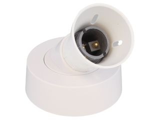 ESSENTIALS PRC017 T2 BC LOOPIN ANGLED BATTEN LAMPHOLDER WITH H.O SKIRT