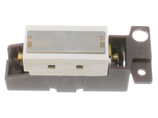 MINIGRID MD047WHSC 13A INGOT FUSED FCU MODULE - WHITE - SATIN CHROME