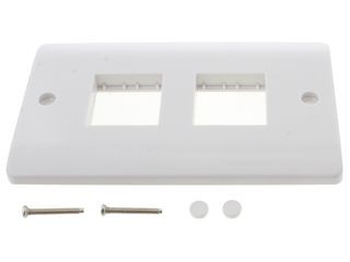 MODE CMA404 2 GANG MINIGRID UNFURNISHED PLATE - 2 X 2 APERTURES - MODE