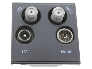 NEW MEDIA MM440BK QUAD TV, RADIO, SAT 1 & SAT 2 MODULE - BLACK