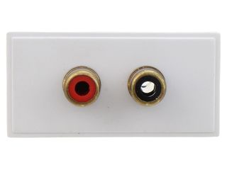 NEW MEDIA MM490WH RCA/PHONO MODULE (2 OUTLETS) - WHITE