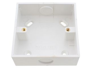 POLAR 1 GANG 29MM DEEP PVC PATTRESS BOX - CONDUIT