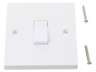 POLAR 10AX 1 GANG 1 WAY PLATE SWITCH