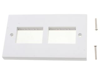 POLAR 2 GANG MINIGRID UNFURNISHED PLATE - 2 X 3 APERTURES