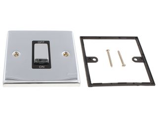 DECO VPCH500BK 45A INGOT 1 GANG DP SWITCH - BLACK