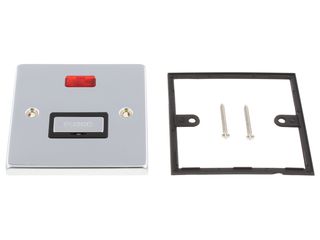 DECO VPCH753BK 13A INGOT FUSED CONNECTION UNIT WITH NEON - BLACK