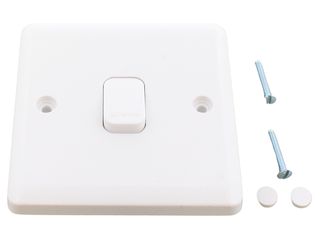 VIMARK CURVE VC1249 10A 1 GANG SWITCH MARKED 'PRESS'
