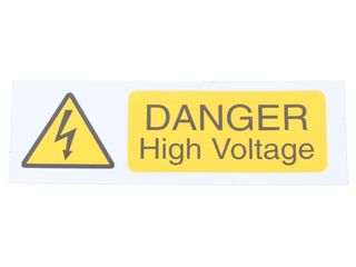 INDUSTRIAL SIGNS IS3610SA DANGER HIGH VOLTAGE SIGN