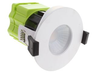 LUCECO F TYPE 8W WARM WHITE IP65 DIMMABLE FIRE RATED DOWNLIGHT