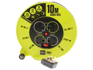 MASTERPLUG CMU10134SL-PX PRO-XT 240V 13A 10M 4 GANG REEL EXTLEAD