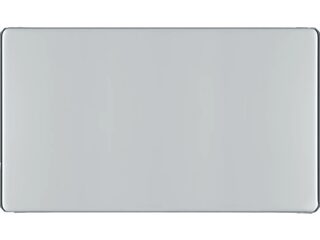 BG FPC95-01 2 GANG BLANK PLATE SCREWLESS FLATPLATE POLISHED CHROME
