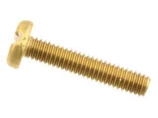 UNICRIMP QMS4-20B M4 X 20MM BRASS PANHEAD MACHINE SCREW - PACK OF 100