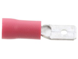 UNICRIMP QRPO48M8 4.8MM & 0.8MM MALE PUSH-ON TAB BAG OF 100 - RED