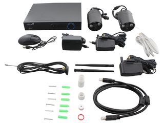 ESP FHDV4KBBWF 2 CAMERA WIFI CCTV KIT - 500GB (BLACK)