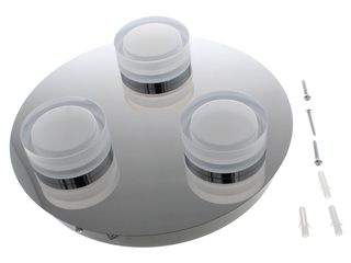 FORUM SPA-31736-CHR AMALFI 3 PLATE LED FLUSH CHR