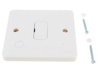 HAGER WMSU83FO 13A FUSED CONNECTION UNIT UNSWITCHED WITH FLEX OUTLET