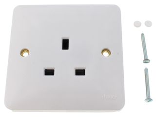 HAGER WMS81 13A 1 GANG UNSWITCHED SOCKET