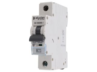 ELUCIAN CU1MCB25B 1 POLE TRUE 6KA B CURVE 25A MCB