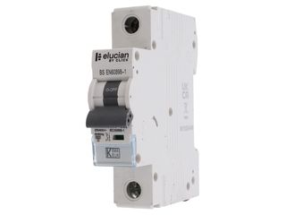 ELUCIAN CU1MCB50C 1 POLE TRUE 6KA C CURVE 50A MCB