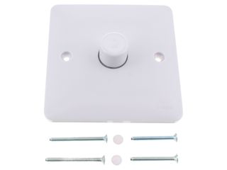 Hager WMDR1L 1-Gang Rotary Dimmer Switch with Leading Edge