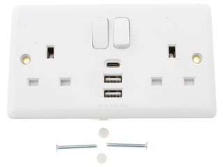 VIMARK CURVE VC1288 2g 13A SP Sw Skt + 3p 4A USB (1C/2A