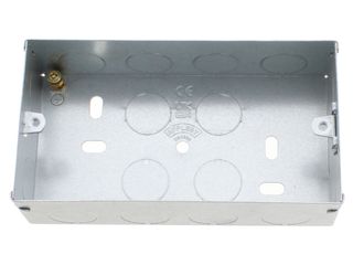 APPLEBY SB625 2 GANG 35MM METAL BACK BOX