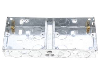 APPLEBY SB676 2X1 GANG 35MM METAL BACK BOX