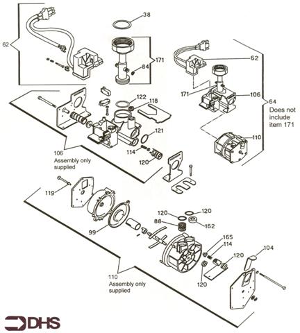 Exploded Diagram for 3-WAY VALVE