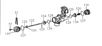 Exploded Diagram for VALVE COMPNENTS