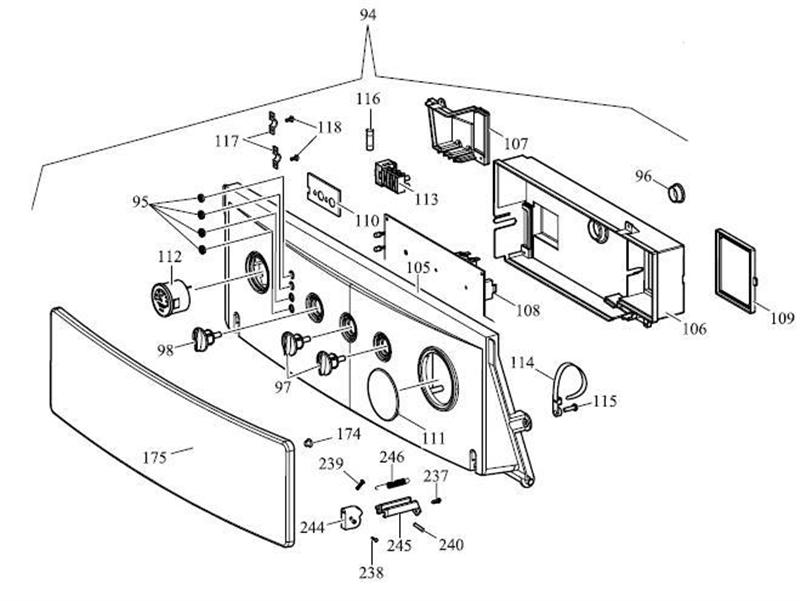 Exploded Diagram for CONTROL PANEL
