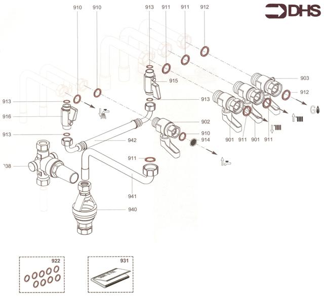 Exploded Diagram for JIG PLATE & PIPE FITTING