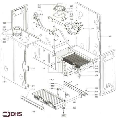 BURNER - FAN - CASE ASSY logo