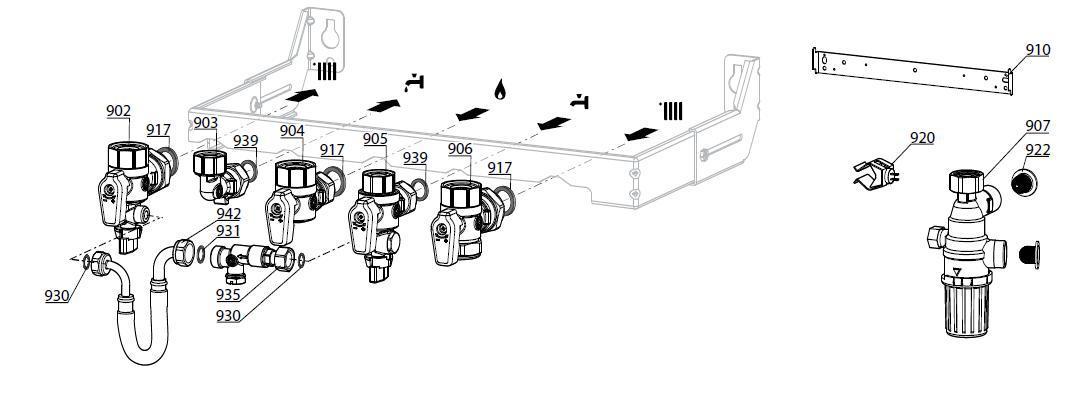 Exploded Diagram for JIG PLATE & PIPE FITTINGS