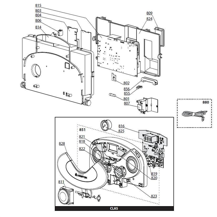 Exploded Diagram for ELECTRICAL BOX