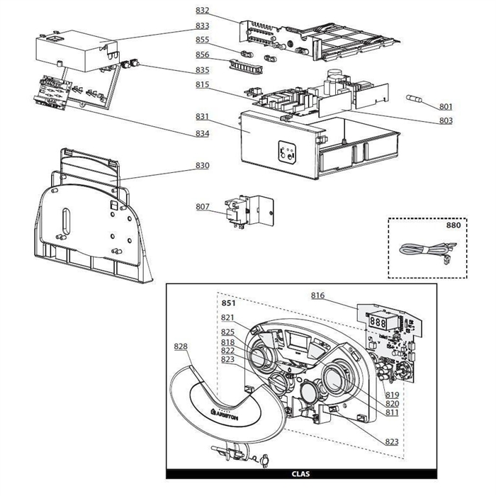Exploded Diagram for ELECTRICAL BOX
