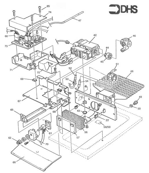 Exploded Diagram for BURNER & CONTROL