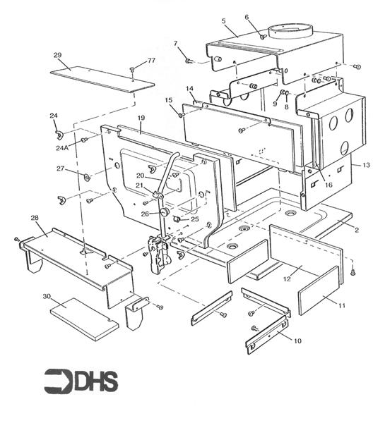 Exploded Diagram for COMBUSTION BOX