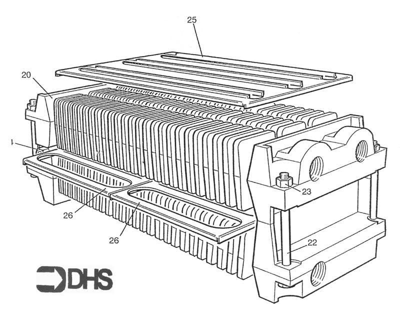 Exploded Diagram for HEAT EXCHANGER