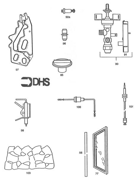 Exploded Diagram for SHORT PARTS LIST