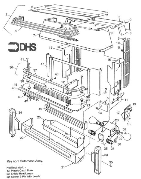 Exploded Diagram for OUTERCASE ASSY