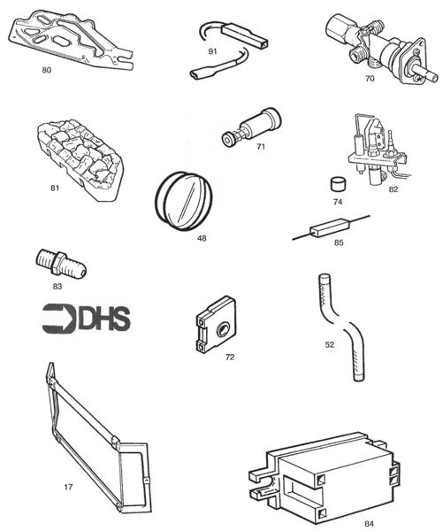 Exploded Diagram for SHORT PARTS LIST
